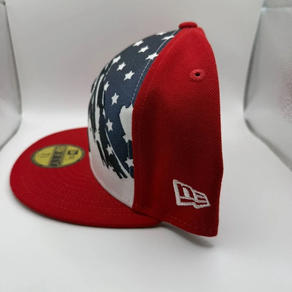 New Era 59Fifty Chicago White Sox 4th Of July Red/Blue Fitted Hat‎ Size 7 3/8